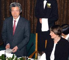 Koizumi speaks at dinner